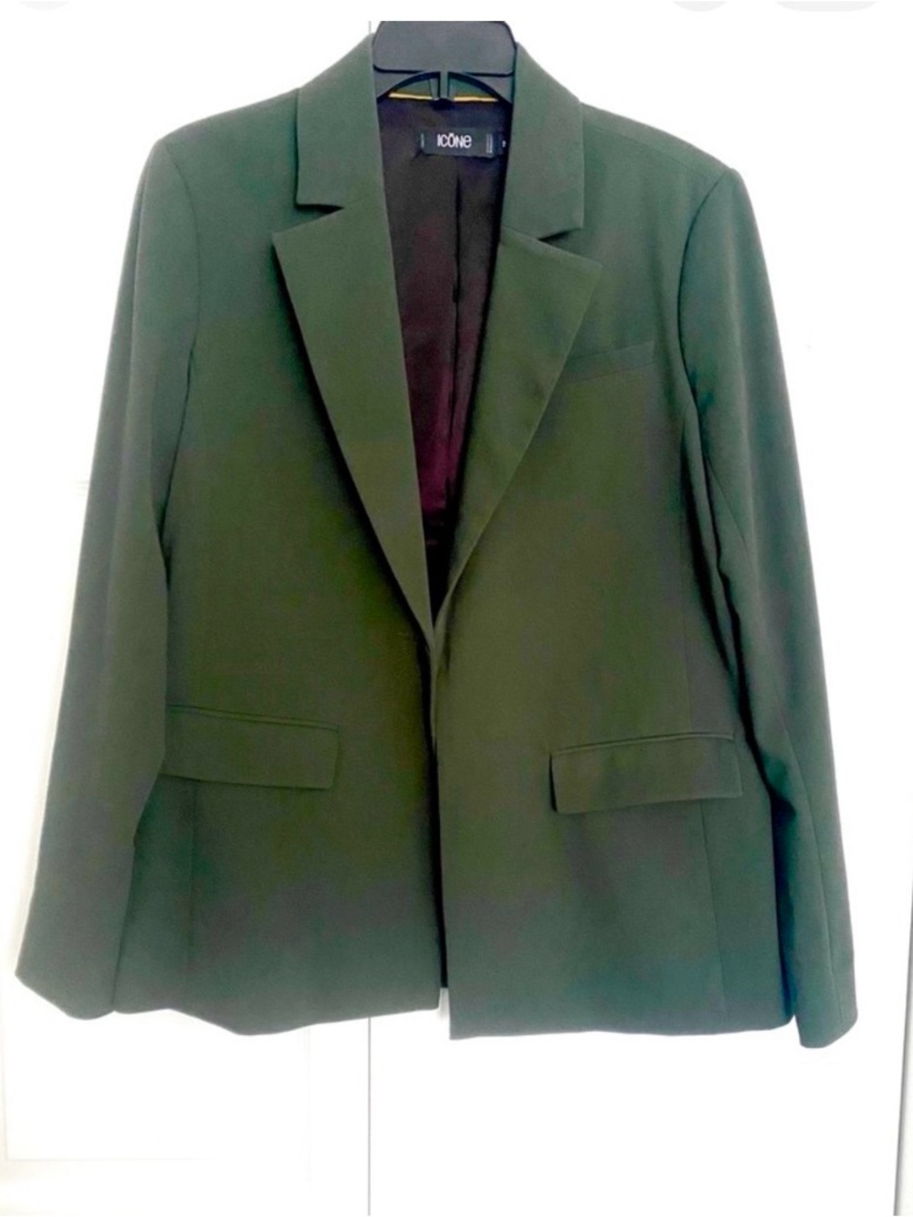 2 for $50 SIMONS Dark Green Women's Single-Breasted Blazer